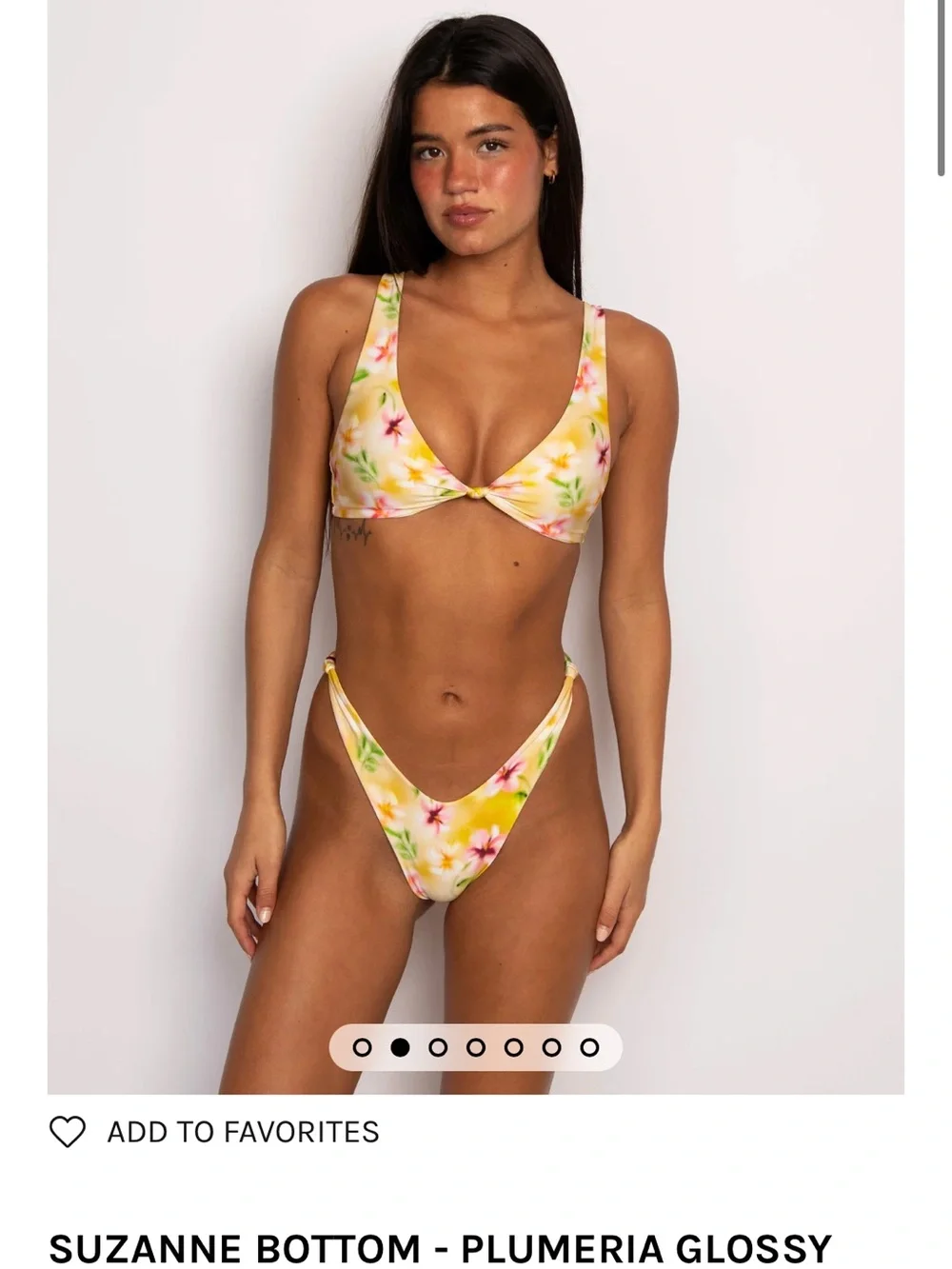 Skatie Plumeria Glossy Bikini Set
